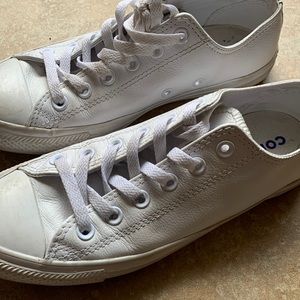 White leather converse